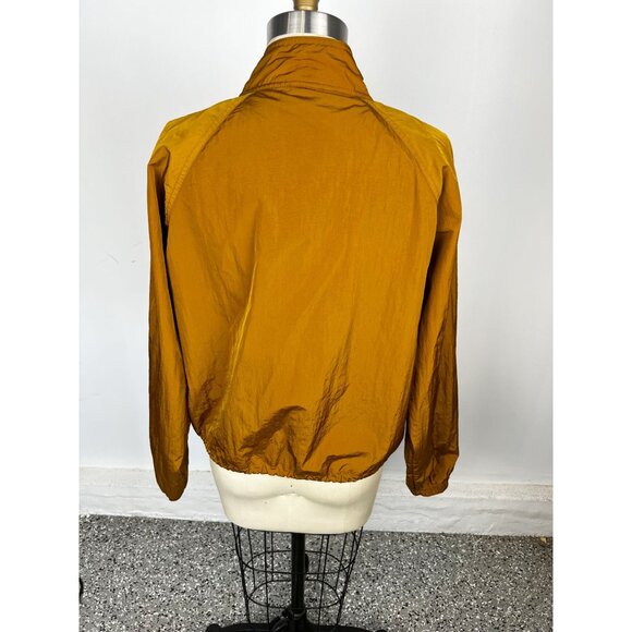 GOOD AMERICAN Essentials Shine Track Jacket Sz 3 Large Bronze - Picture 8 of 10